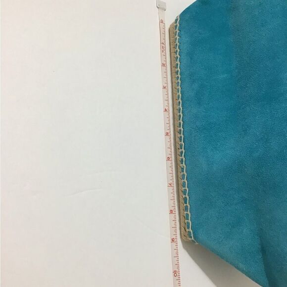 ALTUZARRA Blue Suede Bucket Basket Handbag - Picture 13 of 16